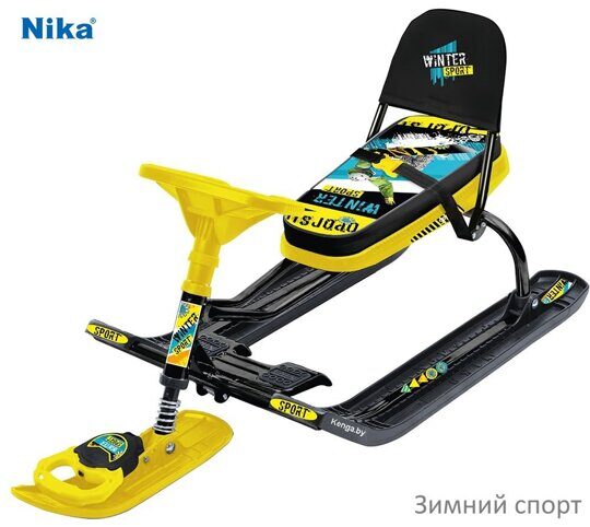  Снегокат Ника Тимка Спорт 4-1 ТС4-1 winter sport (черный каркас)