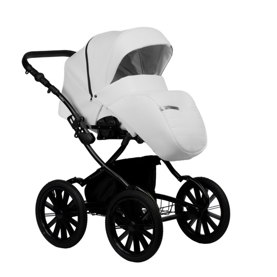 Коляска Indigo AVEO ECO Plus 14" 2 в 1  / ae 05 (св.серая кожа)