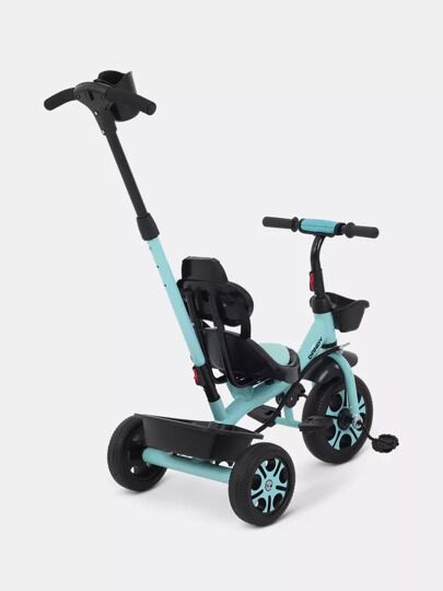 Детский трехколесный велосипед с ручкой Rant Basic DANDY RB252 / Mint