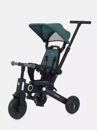 Детский трехколесный велосипед с ручкой Rant Birdie RB202 / Olive