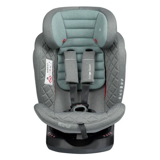 Автокресло Indigo SMART Isofix 0+1+2+3 (0-36 кг) / серый-зеленый