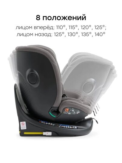 Автокресло Happy Baby Kidster isofix (0-36 кг) / dark grey