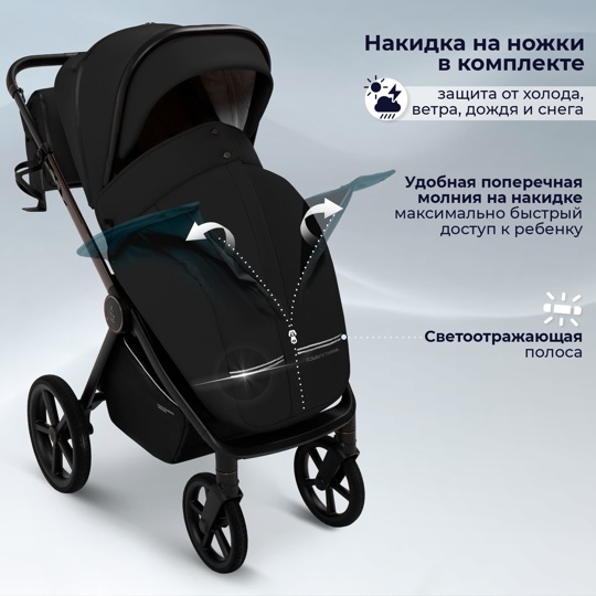 Коляска SBL Elegante Therma 2 в 1 / Black
