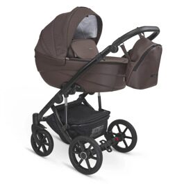Коляска Bexa IDEAL 2 в 1 / id 21 (т.коричневый+т.коричневая кожа)
