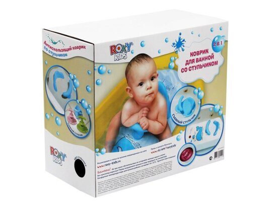Коврик для ванной ROXY-KIDS со съемным стульчикоми и индикатором определения горячей воды