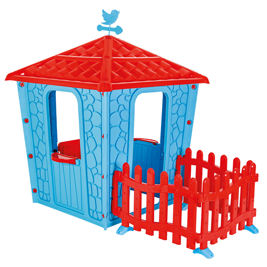 Детский игровой дом Pilsan Stone House с забором