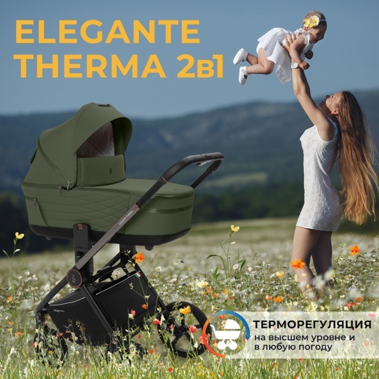 Коляска SBL Elegante Therma 2 в 1 / Green