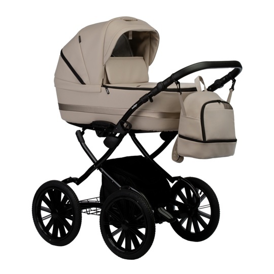 Коляска Indigo AVEO ECO Plus 14" 2 в 1  / ae 03 (бежевая кожа)