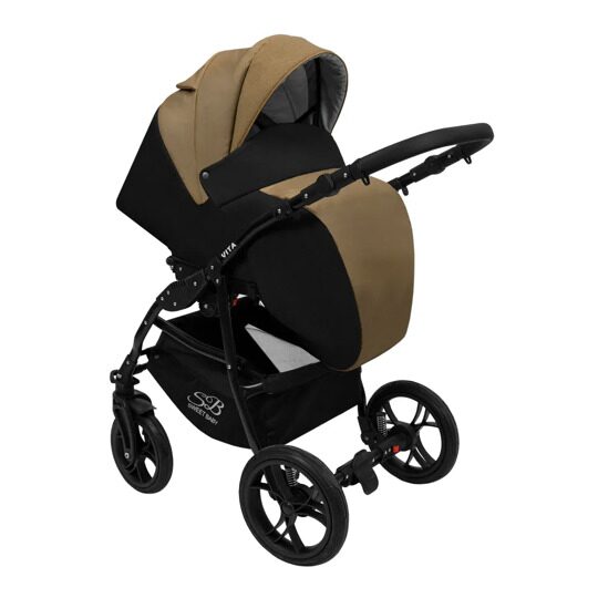 Коляска Sweet Baby VITA 2 в 1 Beige-Black