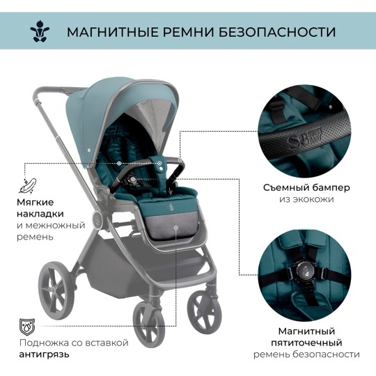 Коляска SBL Elegante 3 в 1 / GL Blue