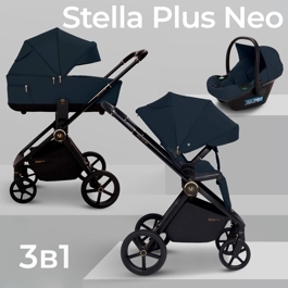 Коляска Sweet Baby Stella Plus Neo 3 в 1 / Dark Grey