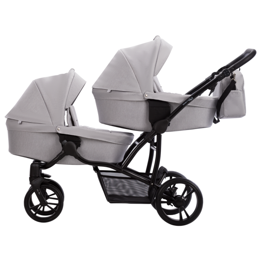 Коляска для двойни BEBETTO-42 3 в 1 / 23 (св.серый)