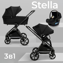 Коляска Sweet Baby Stella 3 в 1 / Black