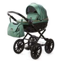 Коляска Adamex Chantal Retro Eco (Deluxe) 2 в 1 100% экокожа C105