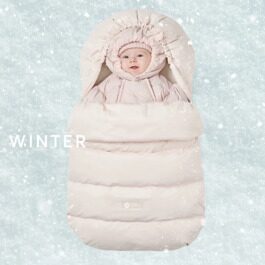 Конверт детский в комплекте с меховым вкладышем Happy Baby 89029 light pink