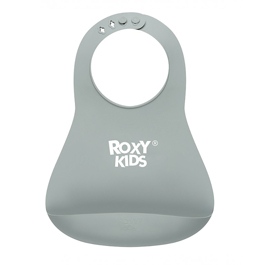Нагрудник ROXY-KIDS мягкий Серый