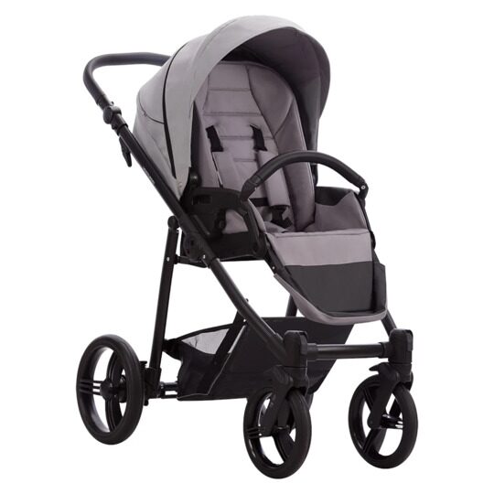 Коляска Bebetto VERTURRO PRO 3 в 1 / 10 (св.серая кожа)