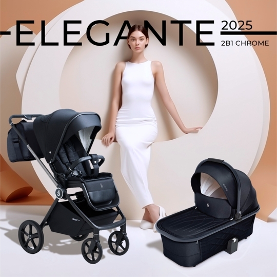 Коляска SBL Elegante 2 в 1 / Chrome  Black