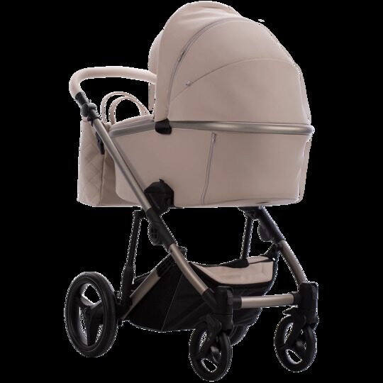 Коляска Bebetto Loren Premium Class SAND 3 в 1 / Sand 01 (св.бежевая кожа)