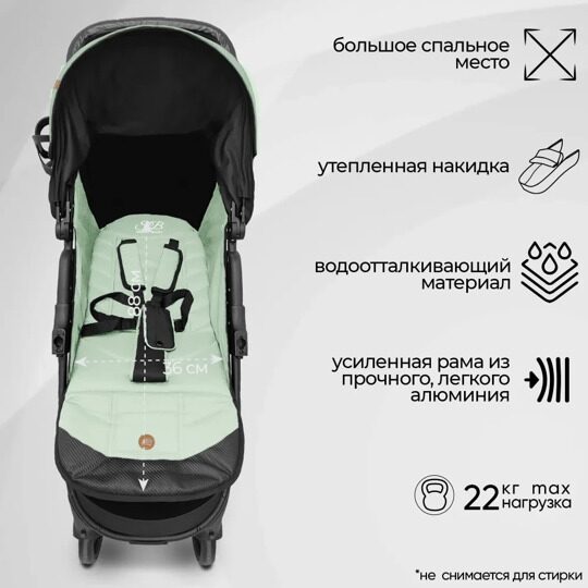 Прогулочная коляска Sweet Baby Rapido Mint