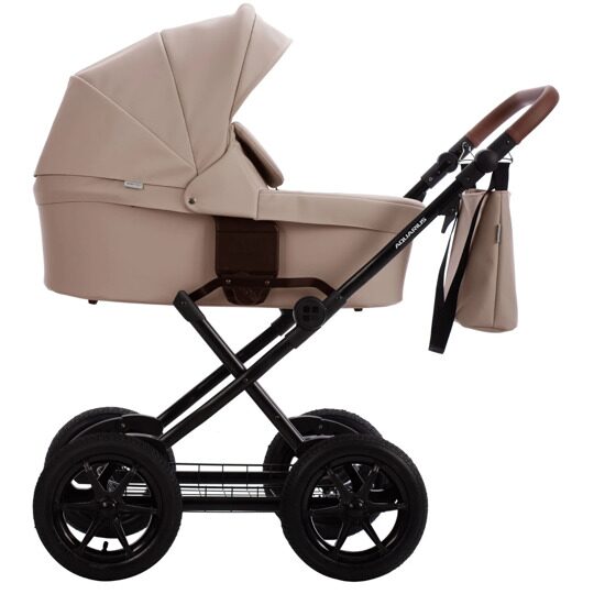 Коляска Bebetto AQUARIUS PRO 3 в 1 / 06 (св.бежевая кожа)