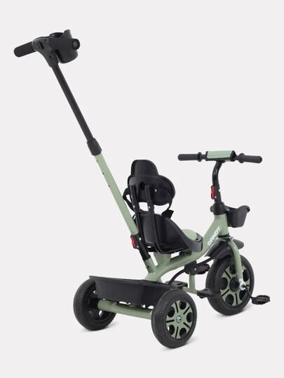 Детский трехколесный велосипед с ручкой Rant Basic DANDY RB252 / Green