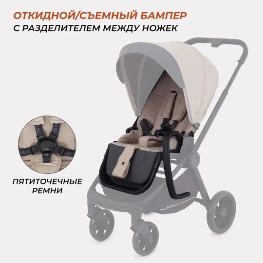 Коляска Rant Basic ENERGY 3 в 1 / RA092 Beige 2024