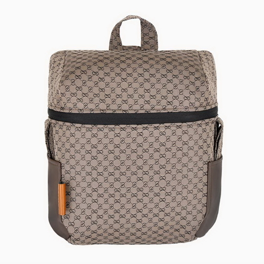 Коляска Pituso CONFORT Plus 2 в 1 GUCCI+Кожа Тем.коричневый