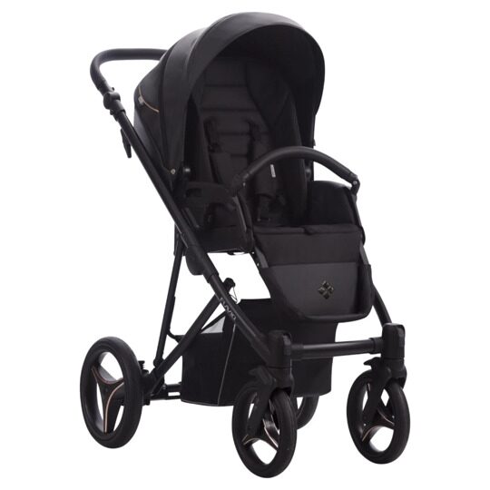 Коляска Bebetto FLAVIO PRO 3 в 1 / 06 (черная кожа)