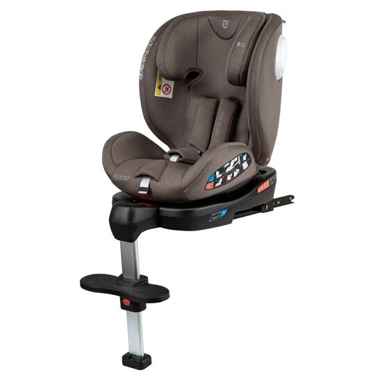 Автокресло детское Jovola JET 8.0 Isofix 0-36 кг с упором в пол / бежевый-коричневый