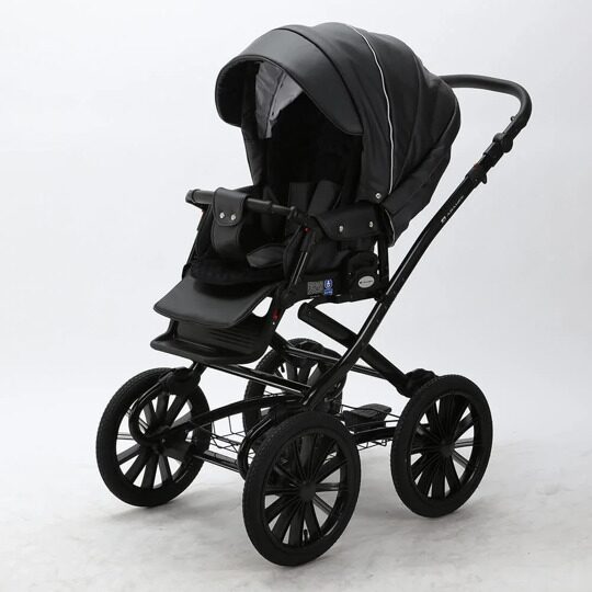 Коляска Adamex Chantal Retro Eco (Deluxe) 2 в 1 100% экокожа C114