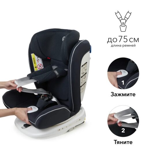 Автокресло Happy Baby UNIX isofix (0-36 кг) / navy blue