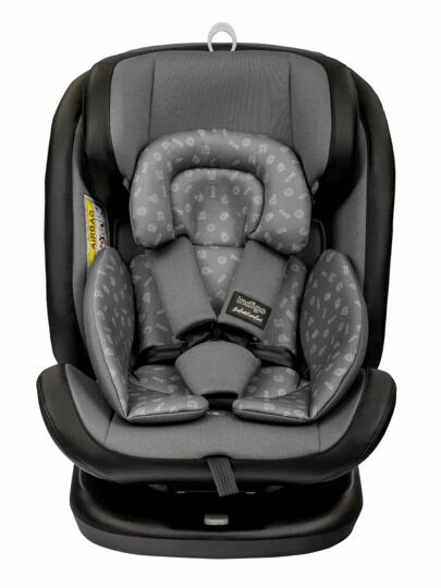 Автокресло Indigo ADVANCED Isofix 0+1+2+3 (0-36 кг) / серый-черный