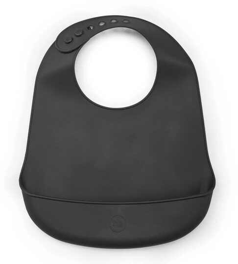 Нагрудник для кормления силиконовый Happy Baby 16006 / black