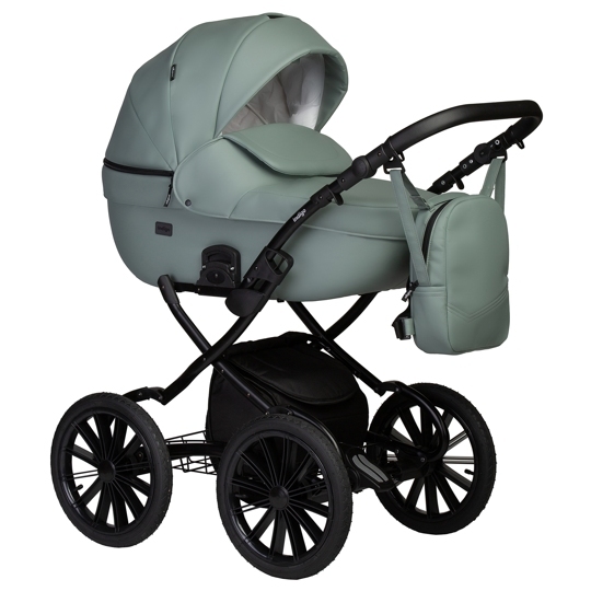Коляска Indigo MIO ECO Plus 14" 2 в 1 / 03 (шалфей кожа)