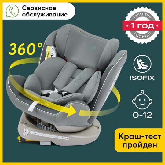 Автокресло Happy Baby UNIX isofix (0-36 кг) / dark olive