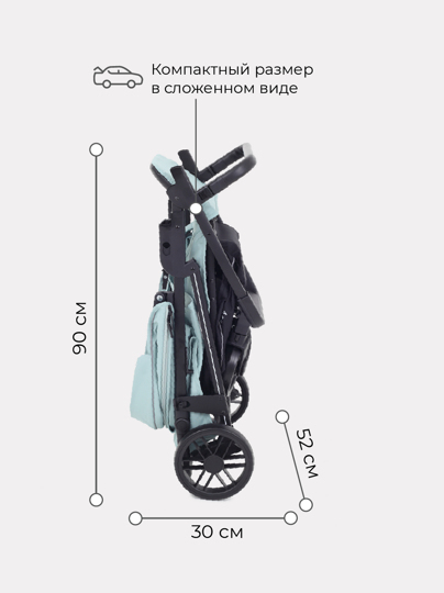 Прогулочная коляска MOWBaby Ride / RA082 Mint