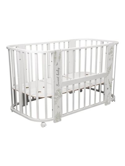 Кроватка Sweet Baby Arte 5 в 1 / белый заяц