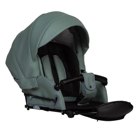 Коляска Jovola Tessa Classic Eco Plus 14 2 в 1 / Te 01 (шалфей кожа)