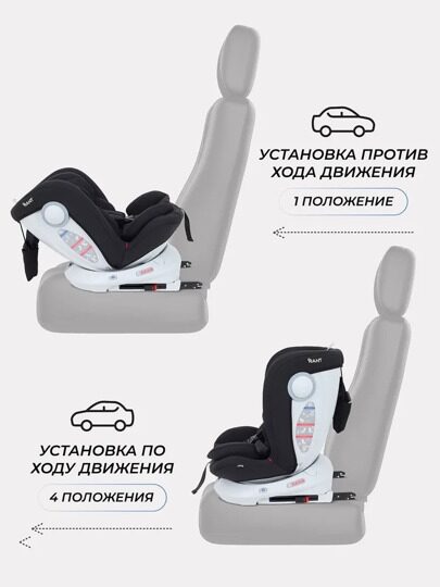 Автокресло Rant DRIVE isofix  (0-36 кг) /  LB619 Black