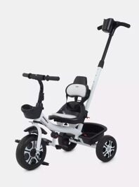 Детский трехколесный велосипед с ручкой Rant Basic DANDY RB252 / White