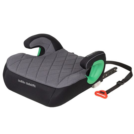 Автокресло-бустер Indigo QuickFix ISOFIX группа 3 (22-36 кг) серый-черный