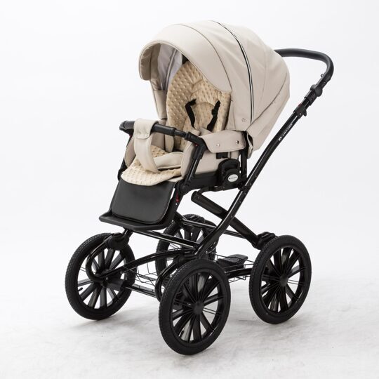 Коляска Adamex Chantal Retro Eco (Deluxe) 2 в 1 100% экокожа SA-7_1
