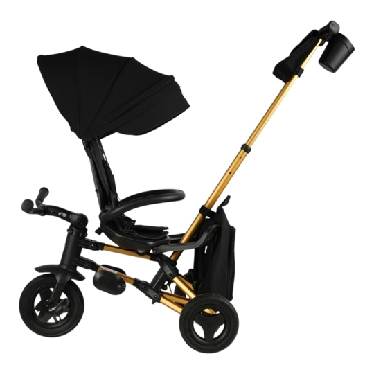 Складной трехколесный велосипед Qplay S700-17 RIDER SL Black (Rub/Gold)