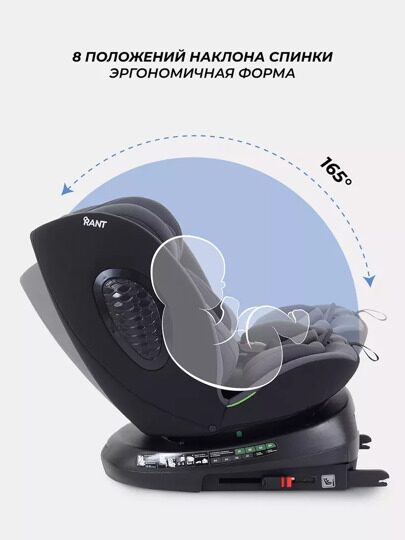 Автокресло Rant Helix isofix (40-150 см) / Grey