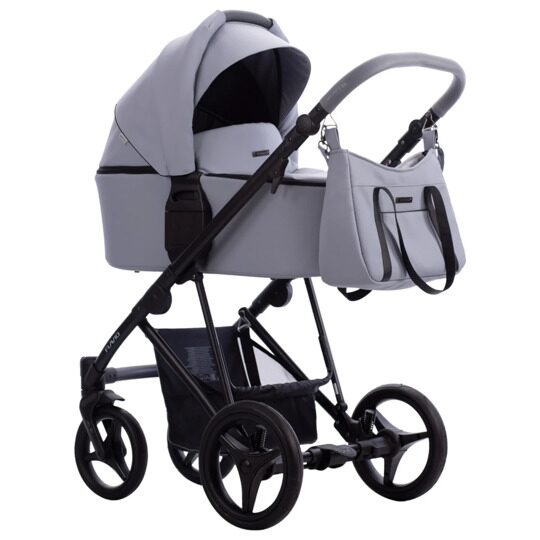 Коляска Bebetto FLAVIO PRO  2 в 1 / 04 (серо-голубая кожа)