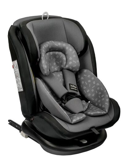 Автокресло Indigo ADVANCED Isofix 0+1+2+3 (0-36 кг) / серый-черный