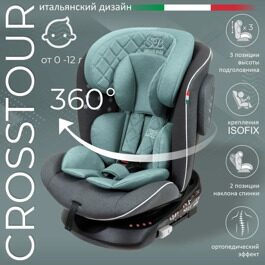 Автокресло Sweet Baby Crosstour 360 SPS Isofix (0-36) Grey-Turquoise