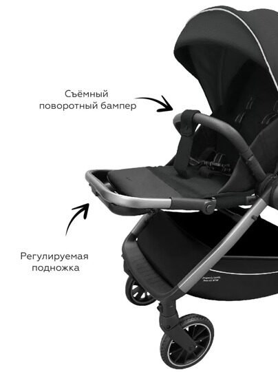 Коляска Carrello Symbol 2 в 1 CRL-6514 Night Black