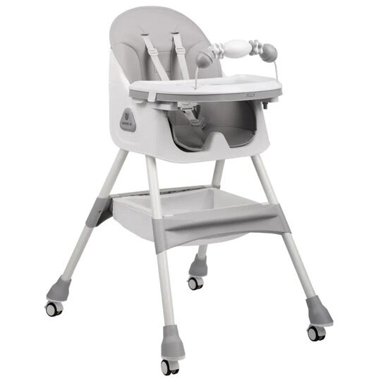 Стульчик для кормления Jovola Jelly S1 6-36 месяцев / светло-серый